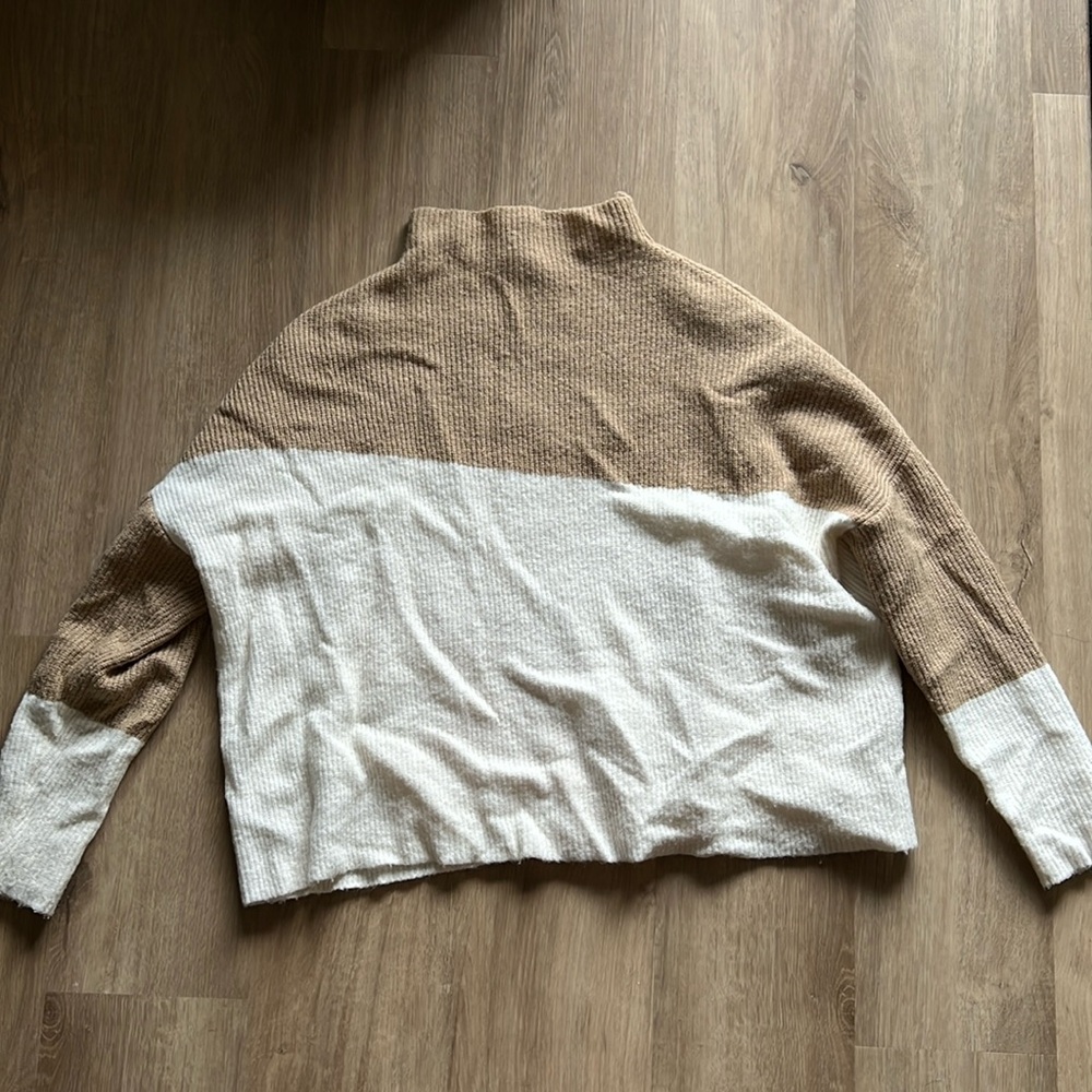 Oversized color block sweater